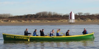 Gig rowing in Burnham-on-Sea
