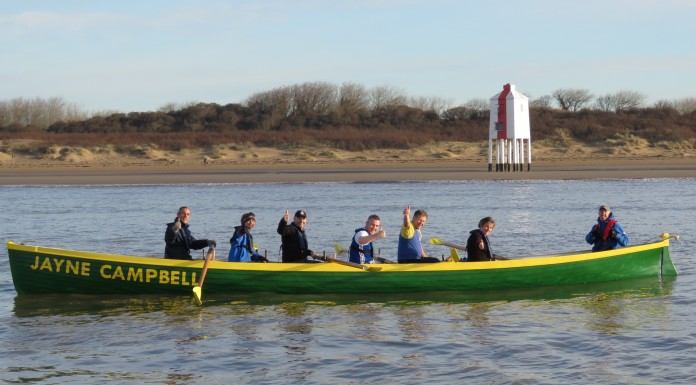 Gig rowing in Burnham-on-Sea
