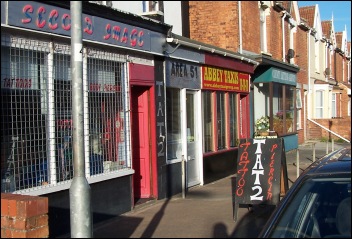 Abingdon Street in the centre of Burnham-On-Sea