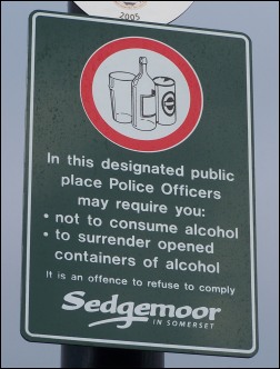 New signs warning anti-social drinkers that their alcohol may be seized by police have this week been introduced along Burnham seafront