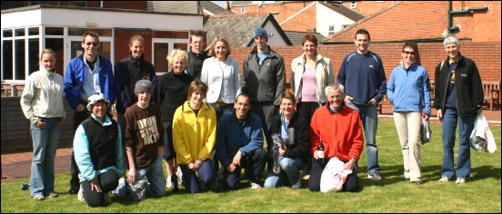 Winners of the 2006 Burnham Aquathon line-up on on Sunday April 9th