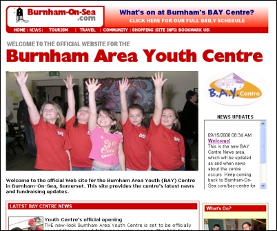 The new-look BAY Centre Website