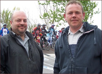 Organisers Dave Tipton (left) and Burnham BMX Club Chairman Steve Manaton said they were delighted with the number of entrants at Sunday's event.