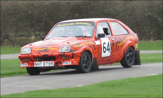 Jeff Brown and Chris Pratt in a super-charged Vauxhalll Chevette 