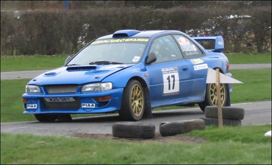 Danielle Furzeland and Jason Parsonage in their Subaru Imprezea