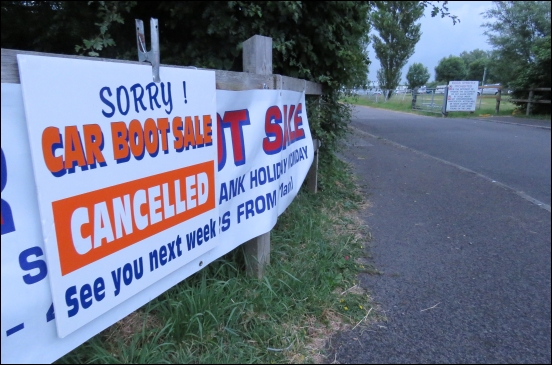 Travellers force cancellation of car boot sale at Burnham