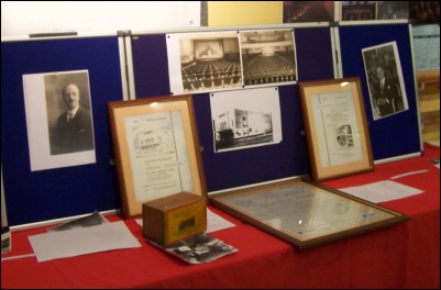 A collection of memorabilia, including posters and programmes from the 1930s, was on display