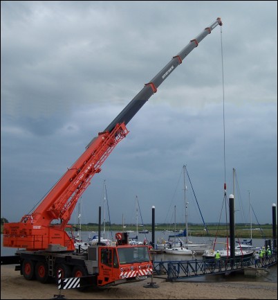 Towering over Burnham - the huge crane