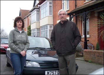Town councillor Arthur Thorogood met Wendy Gill and other residents this week