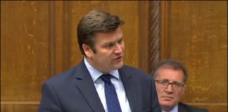 MP James Heappey in the House of Commons