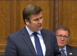 MP James Heappey in the House of Commons