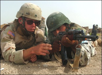 Iraqi soldiers will appear in the film The Cell, being filmed on Berrow Beach