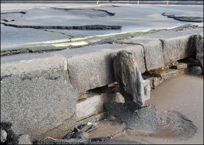 The jetty was damaged in January storms