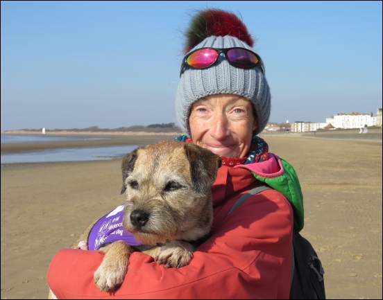 Ness and Jack on Burnham-On-Sea beach