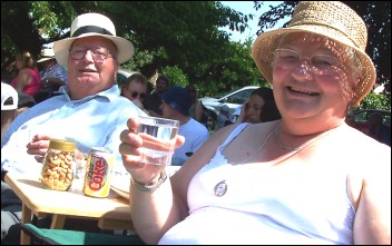 Burnham's Mayor and Mayoress at Sunday's Picnic In The Park