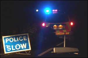 A road block in place at Home Farm on Thursday December 15th