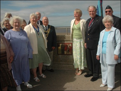 Town VIPs alongside the Royal Air Forces Association members