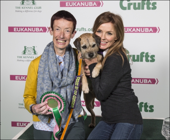 Former Spice Girl Geri Halliwell presenting the Crufts 2018 award