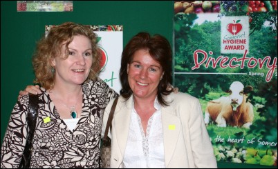 Diane Smith and Paula Sanders, one of the Hygiene Awards winners from Burnham Lodge Nursing Home