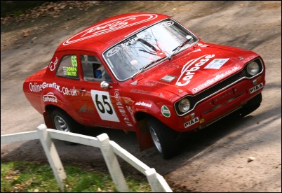 Bunham-On-Sea's Alex Jones and Tim Walters in their Ford Escort Mk 1 RS2100