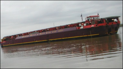 The Terra Marique barge [Photo: Ricky Holmes]