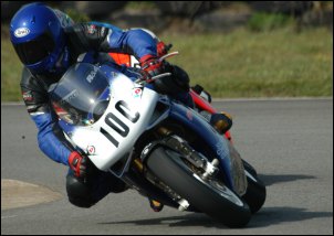 Dean Nicholls negotiates a tight corner at speed