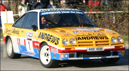 All-time rally great Russell Brookes did a special lap in his own rally car