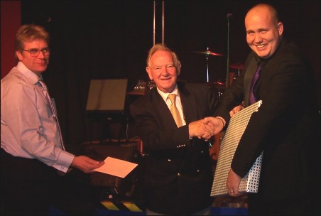 Pete Emery, Neville Jones and Alan Miller at the BARB Charity Night