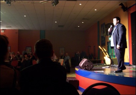 A Peter Kay tribute entertained the crowds at the 2005 BARB Charity Night