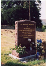 Frankie Howerd's grave at St.Gregory's Church, Weare, Somerset