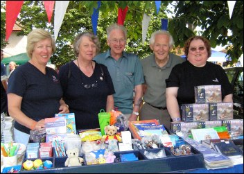 Members of the Burnham RNLI Supporters Group and Fundraising Group at the busy show