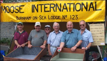 Fundraisers from Moose International's Burnham Lodge