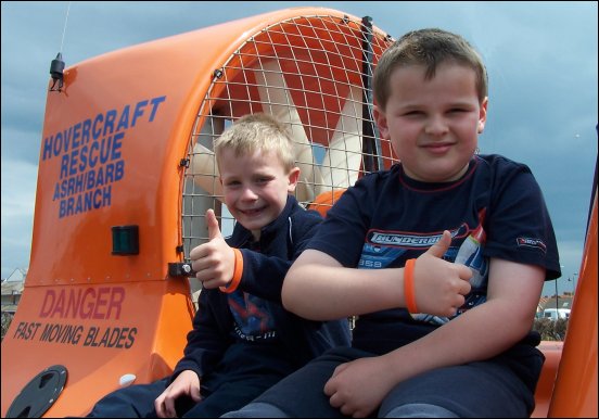 Josh Watts and Rory McGregor with their orange wristbands