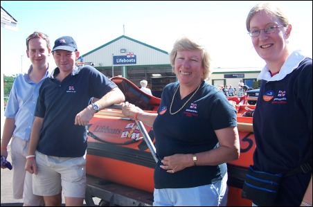 Crew and Supporters Group members at the station open day