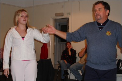 Members of Burnham District Pantomime Society rehearsing for their roles in Sinbad The Sailor