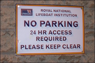 The 'no parking' sign which is frequently ignored
