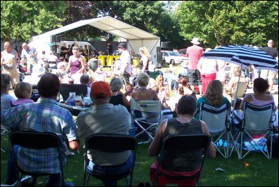 Large crowds gathered at the Manor Gardens for the popular event