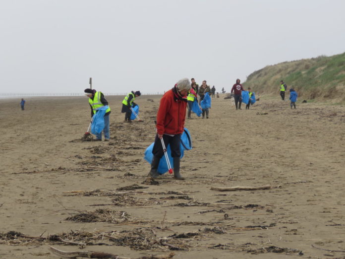 berrow beach clean