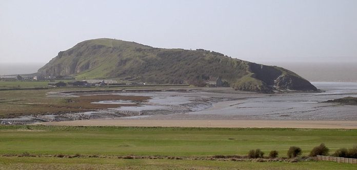 Brean Down photographed from Uphill