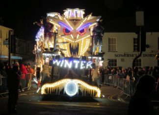 Burnham-On-Sea Carnival brings a cavalcade of lights and excitement to the town centre