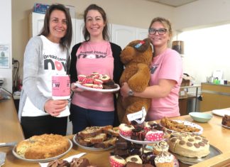The coffee morning in Burnham-On-Sea for Somerset Breast Cancer Now