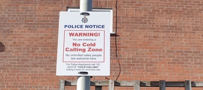 Cold calling signs in Burnham-On-Sea