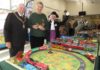 Burnham-On-Sea's Mayor and Town Crier opening the rail show at Highbridge's King Alfred School