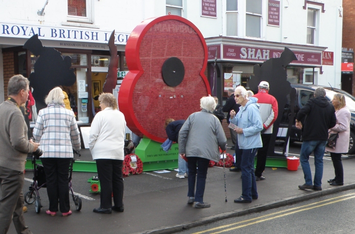 Poppy of Honour in Burnham-On-Sea