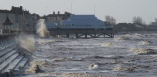 Stormy Burnham-On-Sea weather conditions