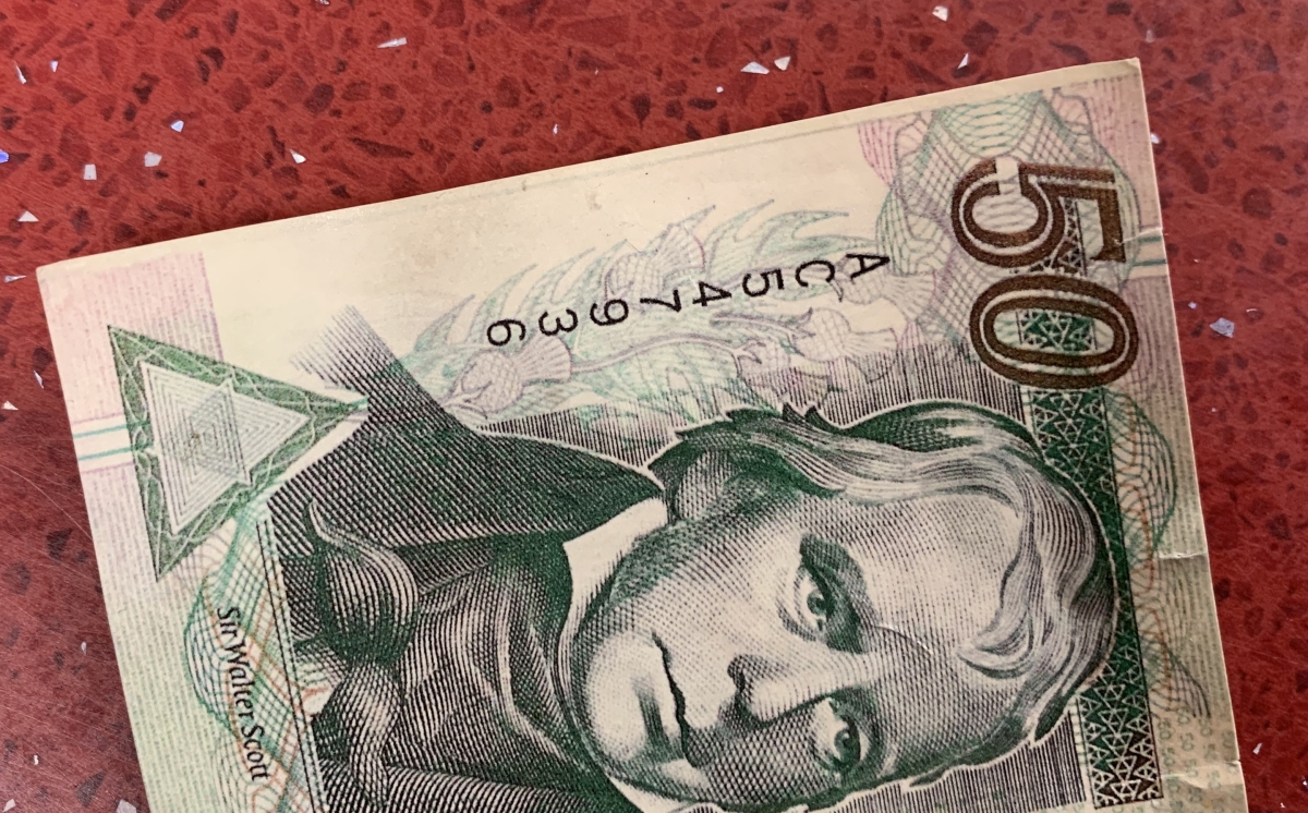 The fake £50 notes have printing that does not extend to the edge of the paper