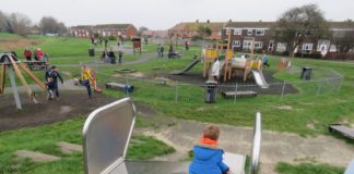 Play area at Apex Park in Highbridge