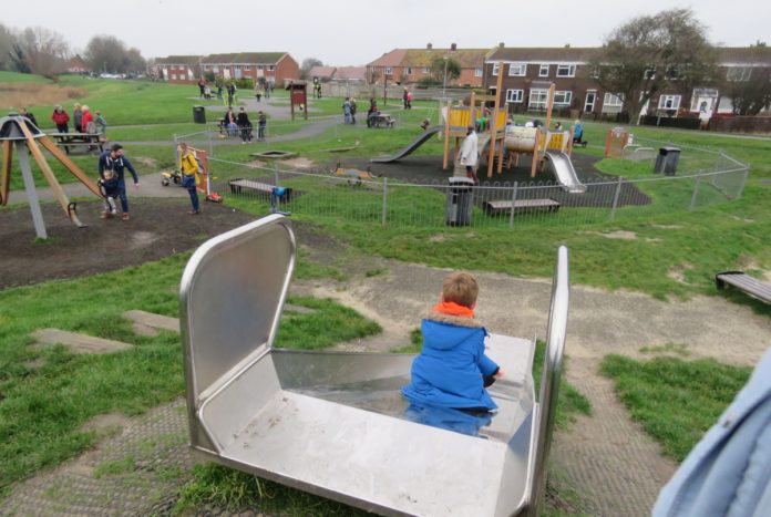 Play area at Apex Park in Highbridge