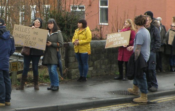 Walrow, Highbridge new homes protest