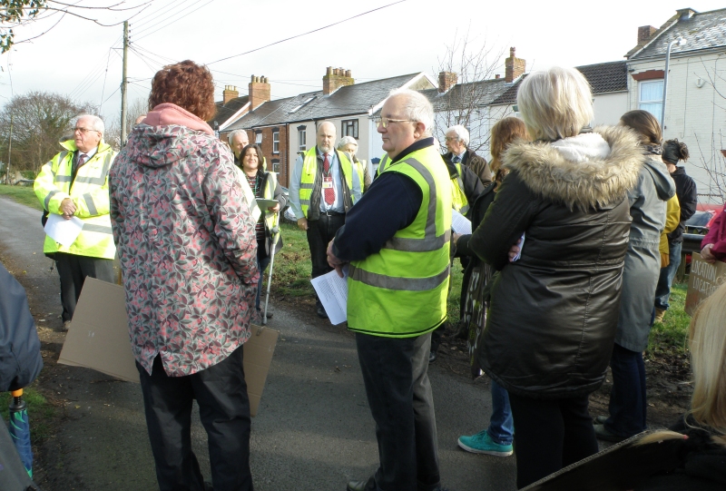 Walrow, Highbridge new homes protest